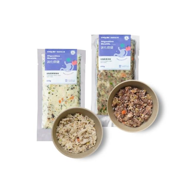 【COCONILLA 口口迷】貓狗-消化保健-機能鮮食主餐150g - 蔬果雞羊2口味共12入組(狗鮮食 貓鮮食 腸胃保健)