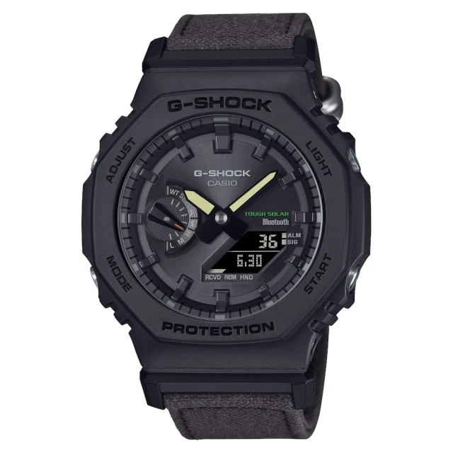 【CASIO 卡西歐】G-SHOCK八角永續環保雙顯錶(GA-B2100CT-1A5)