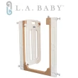 【L.A. Baby】雙向安全門欄/圍欄/柵欄純白/卡其色(贈三片延伸件)