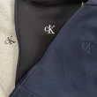 【Calvin Klein 凱文克萊】Calvin Klein 棉外套 落肩 刺繡標 刷毛 長袖 大尺碼 CK 外套(棉外套 連帽外套)