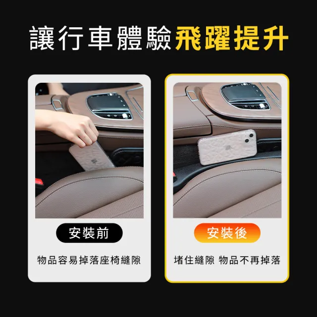 【MASTER】汽車座椅縫隙塞 正/副駕駛 車縫塞 座椅防漏條 通用車型 618-CCGF12(椅縫置物盒 汽車坐椅 縫隙條)