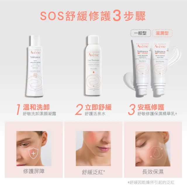 【Avene 雅漾】官方直營 舒敏修護保濕精華乳+40ml(安瓶級乳液/清爽型)