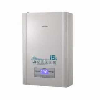 【SAKURA 櫻花】無線溫控智能恆溫熱水器DH1628 16L(NG1/FE式 原廠安裝)