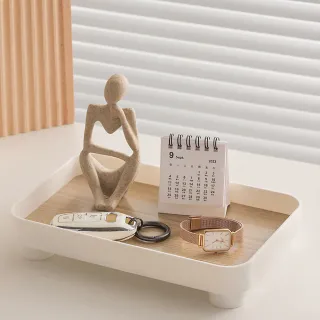【居家擺飾】日式簡約木質玄關置物盤(香薰置物盤 收納盤 托盤 置物架 化妝品 梳妝臺 桌面 辦公室)