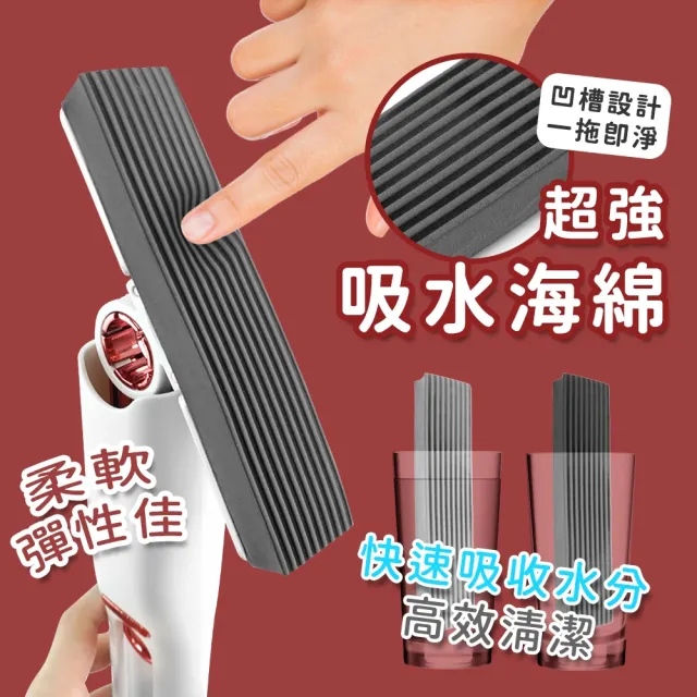 【MASTER】輕巧迷你拖把 乾濕兩用 桌上型拖把 萬用小拖把 玻璃清潔拖 618-MMOP25(小型拖把 桌面清潔拖)