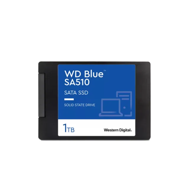 【WD 威騰】WD BLUE藍標 SA510 1TB 2.5吋 SATA SSD固態硬碟(WDS100T3B0A)