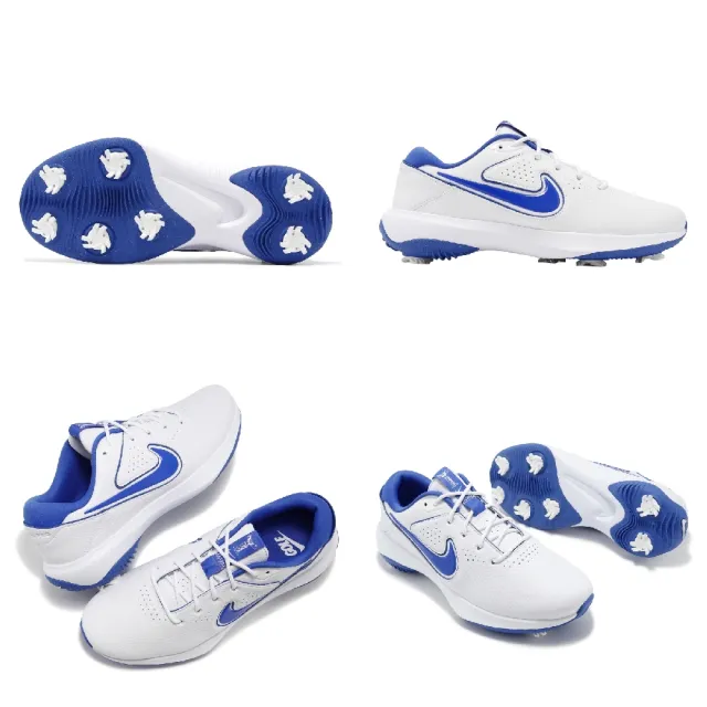 【NIKE GOLF】高爾夫球鞋 Victory Pro 3 Wide NN 男鞋 寬楦 白 藍 防潑水 可拆釘 運動鞋(DX9028-140)