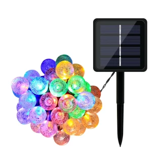 【精緻生活】太陽能LED氣泡燈串(點選二組 加贈1組 寄出3組)