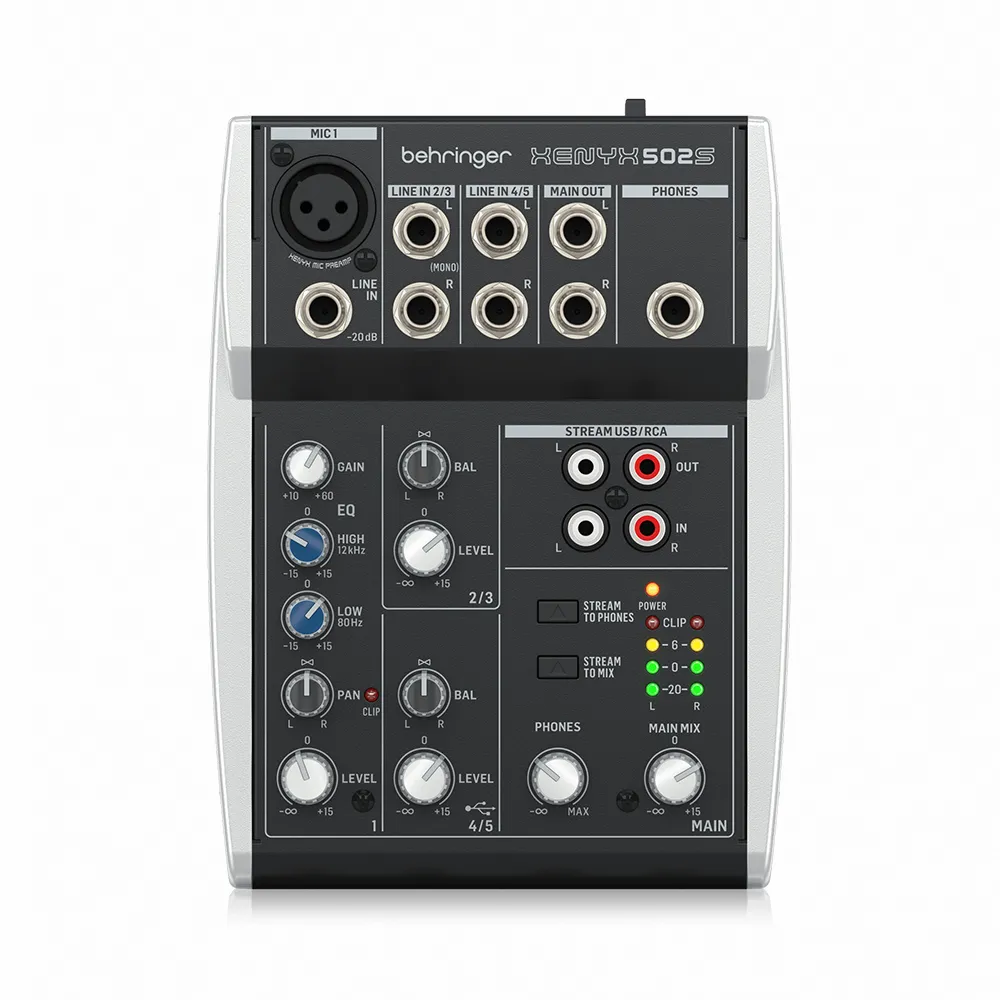 【BEHRINGER】XENYX 502S 5 軌混音器(原廠公司貨 商品保固有保障)