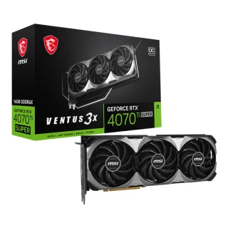 【MSI 微星】GeForce RTX 4070 Ti SUPER 16G VENTUS 3X OC 顯示卡