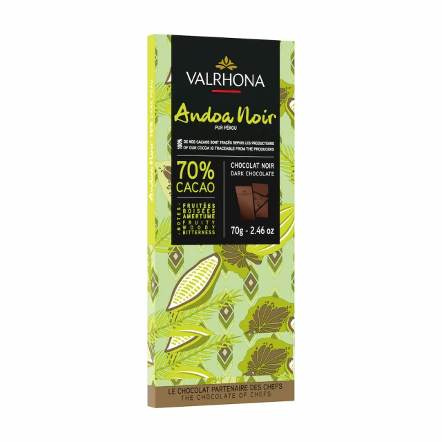 VALRHONA VALRHONA法芙娜安多阿70%黑巧克力(70g 效期2024/09/30)