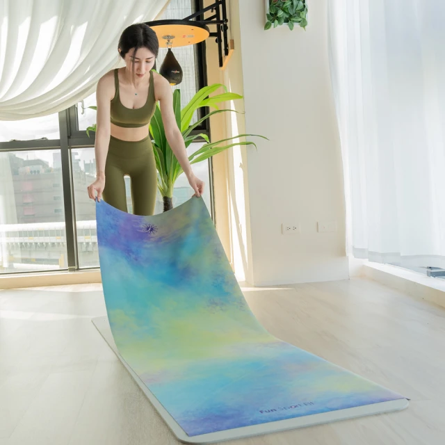 【Fun Sport fit】迷幻森林旅行瑜珈鋪巾墊 1mm(旅遊墊-旅行墊-鋪巾)