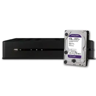 【CHANG YUN 昌運】ICATCH 可取 KMQ-1628EU-K 16路 數位錄影主機 + WD43PURZ 紫標 4TB