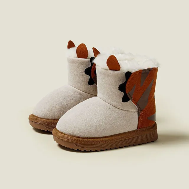 【OSOMESHOES 奧森】兒童雪靴 保暖靴 雪地靴 寶寶靴 小童 靴子 女童靴 男童靴(粉紅、棕色 P8014 奧森)