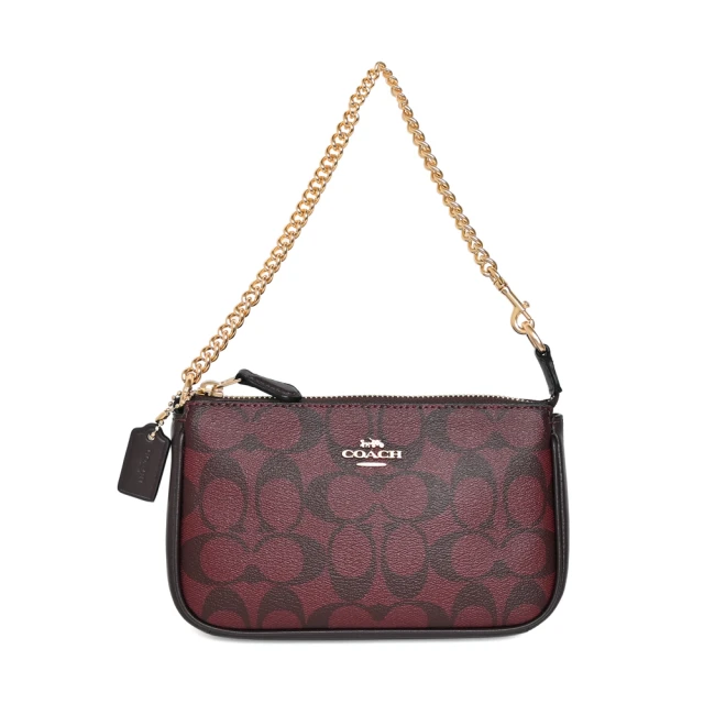 COACH NOLITA 19經典C Logo鍊帶手提包(酒