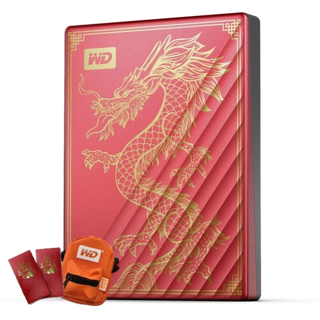 WD 威騰WD 威騰 My Passport Ultra 2TB Type-C 2.5吋 行動硬碟(龍年限量禮盒)