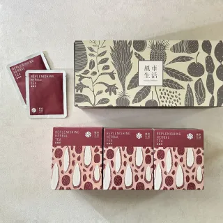 【風車生活】元氣養生送禮推薦．滋養好氣色禮盒(滋補茶3盒+附提袋)