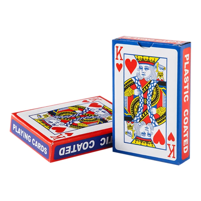 A級 塑膠 撲克牌 12副入 /盒 0771(藍紅配色)品牌