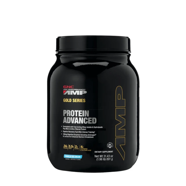 即期品 GNC 健安喜 Pro Performance AMP黃金系列高級乳清蛋白粉 1.96lb/罐(香草口味/效期至2025/06/19)