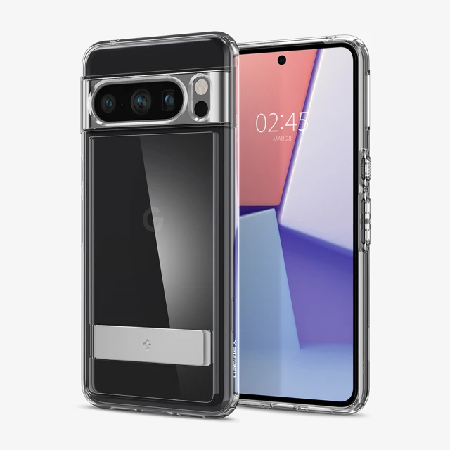 Spigen Pixel 8 Pro Slim Armor Essential S-立架式軍規防摔保護殼(SGP)