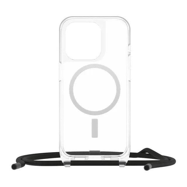 【OtterBox】iPhone 15 Pro 6.1吋 ReactNecklace 簡約掛繩輕透防摔殼(透明)