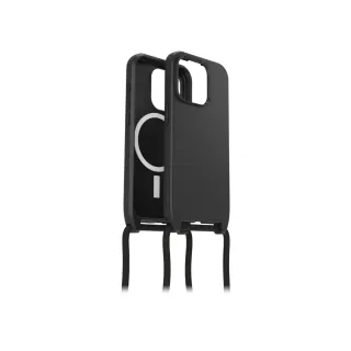 【OtterBox】iPhone 15 Pro 6.1吋 ReactNecklace 簡約掛繩輕透防摔殼(黑)