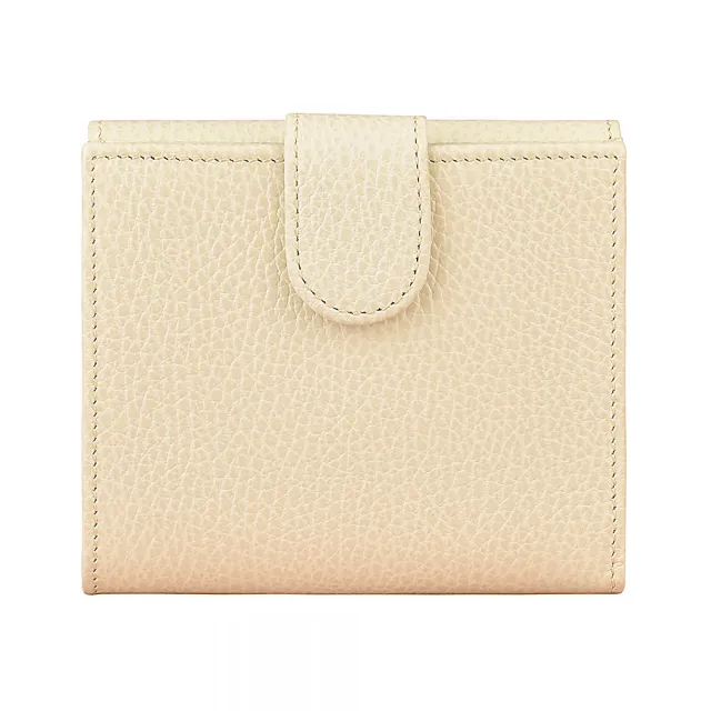 【GUCCI 古馳】GUCCI 雙G LOGO牛皮10卡釦式短夾(白)