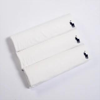 【RALPH LAUREN】RL POLO 經典刺繡小馬純棉素面短袖T恤3件組 上衣 禮盒-白色(平輸品/舒適必備)