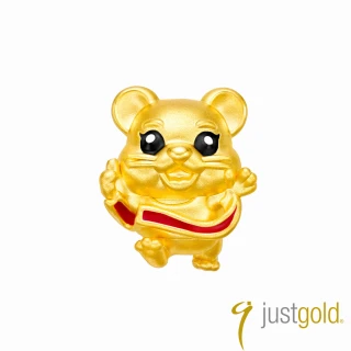 【Just Gold 鎮金店】躍動生肖 黃金串珠(鼠-田徑)