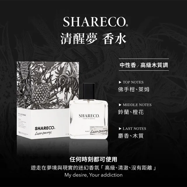 【SHARECO】陷阱系經典香水100ml+香水吊卡1張(多款任選)
