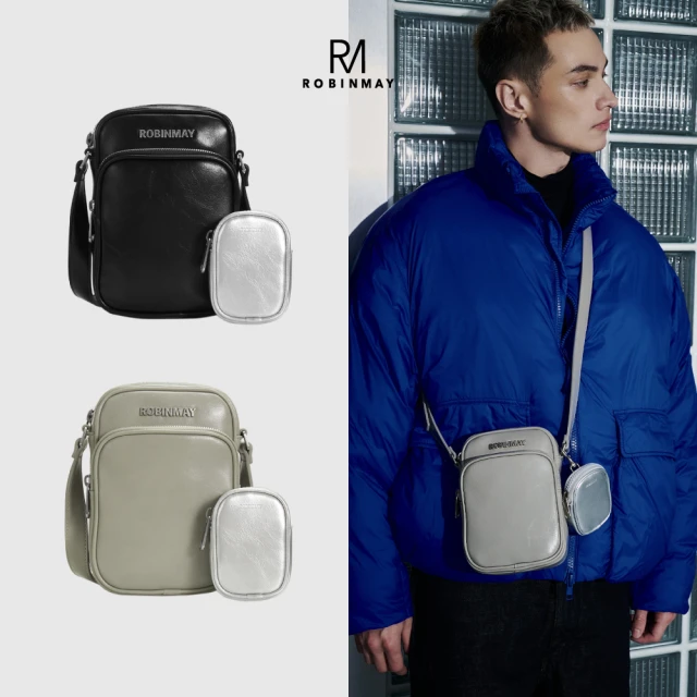 ROBINMAY 諾斯斜背包(周湯豪系列/拉鍊封口/多色任選