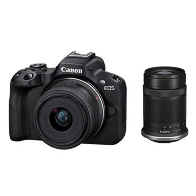 Canon EOS R50 + RF-S 18-45mm/55-210mm雙鏡組(公司貨 128G全配組)