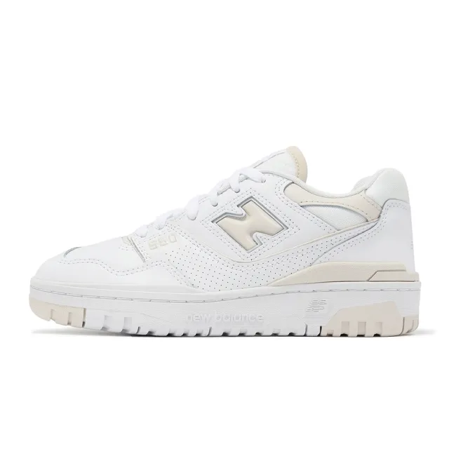 【NEW BALANCE】休閒鞋 550 女鞋 白 亞麻黃 復古 NB 紐巴倫(BBW550BK-B)