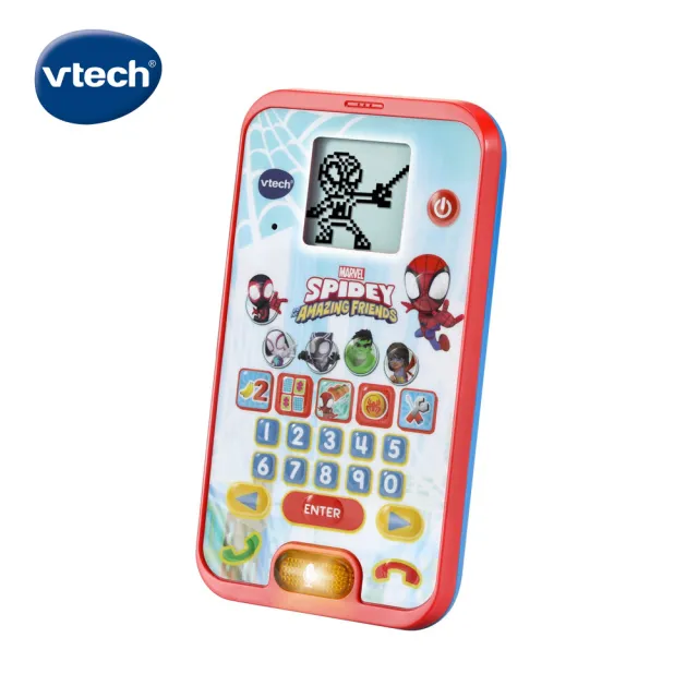 【Vtech】蜘蛛人智慧學習互動小手機(漫威小英雄最佳禮物)