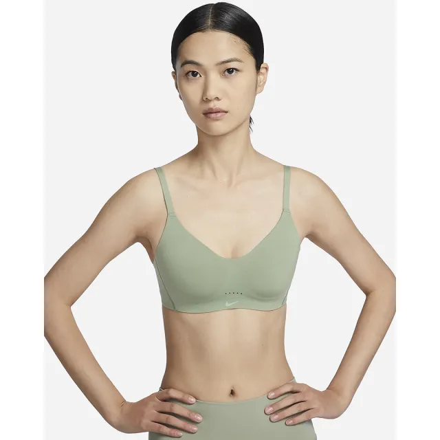 【NIKE 耐吉】Dri-FIT  運動內衣 低強度支撐 訓練 AS W NK ALATE MINIMALIST BRA 女款 綠(DM0527386)