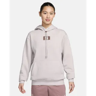 【NIKE 耐吉】連帽上衣 帽T 抓絨 籃球 AS U NK SABRINA HOODIE 女款 粉紫(FJ4450019)