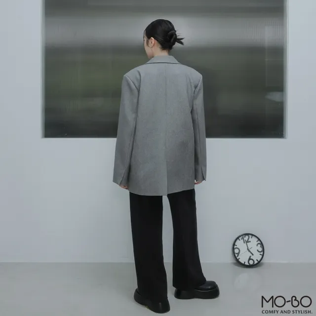 【MO-BO】老錢風斜紋西裝外套