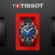 【TISSOT 天梭 官方授權】SEASTAR 1000 海洋之星 300米潛水計時腕錶 母親節 禮物(T1204171704100)