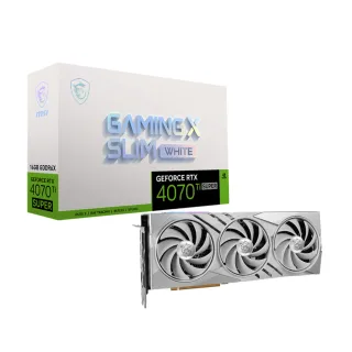 【MSI 微星】RTX4070 Ti SUPER 16G GAMING X SLIM WHITE 顯示卡