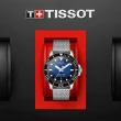 【TISSOT 天梭 官方授權】SEASTAR 海洋之星 300米陶瓷圈潛水機械腕錶 禮物推薦 畢業禮物(T1204071104102)