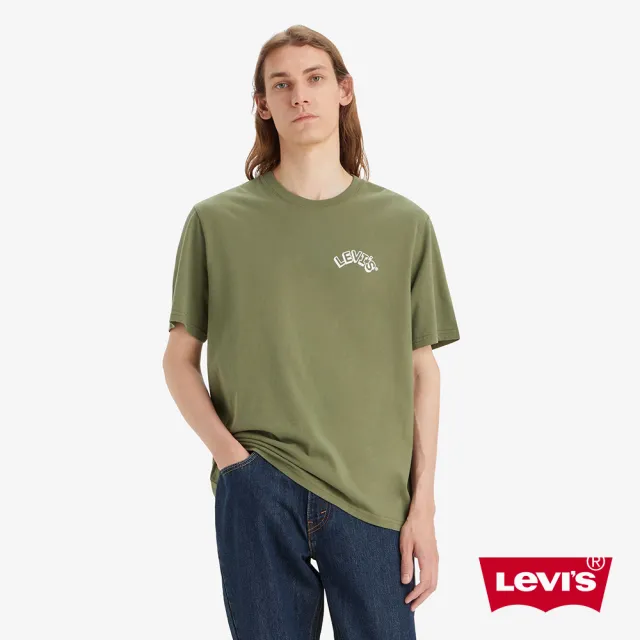 【LEVIS 官方旗艦】男款 短袖T恤 / 立體字體LOGO / 寬鬆休閒版型  熱賣單品 16143-1259