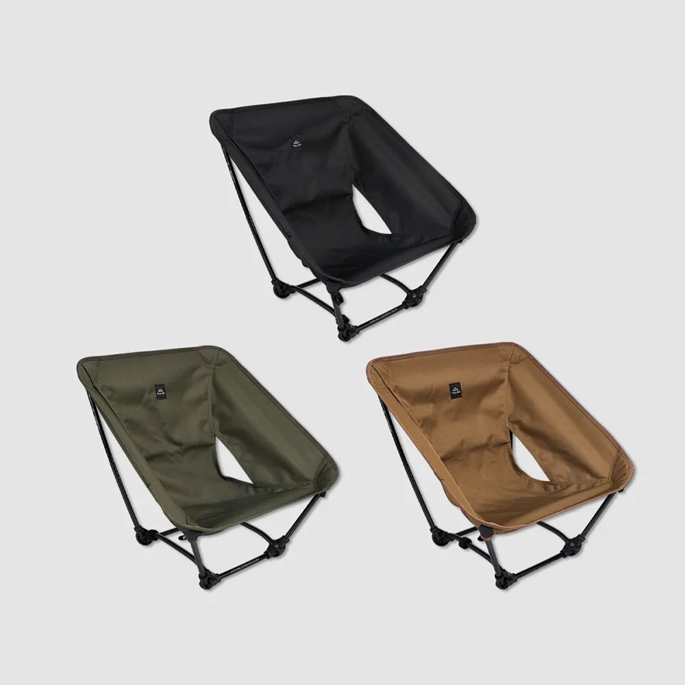 【TILLAK】四方戰術折疊椅(露營椅 月亮椅 戰術椅 折疊椅 摺疊椅 野餐椅 露營折疊椅 沙灘椅 輕量椅)