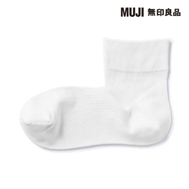 【MUJI 無印良品】女莫代爾混足口柔軟舒適輕薄直角短襪(共5色)