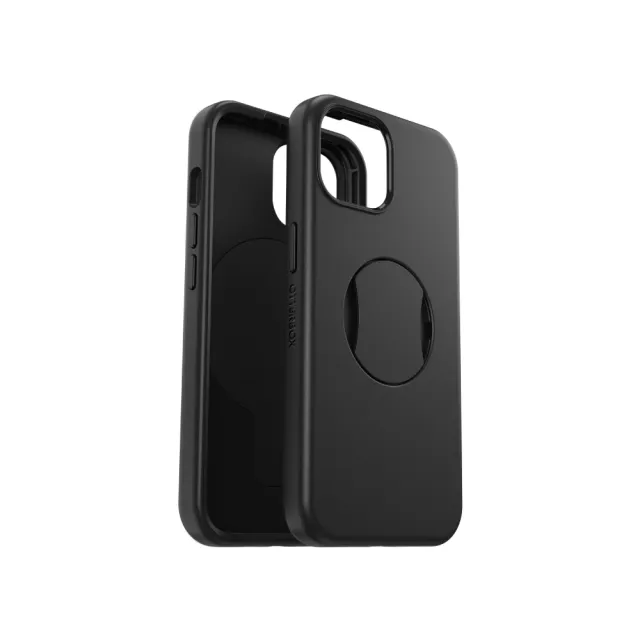 【OtterBox】iPhone 15 6.1吋 OtterGrip Symmetry 炫彩幾何保護殼-黑(支援MagSafe)