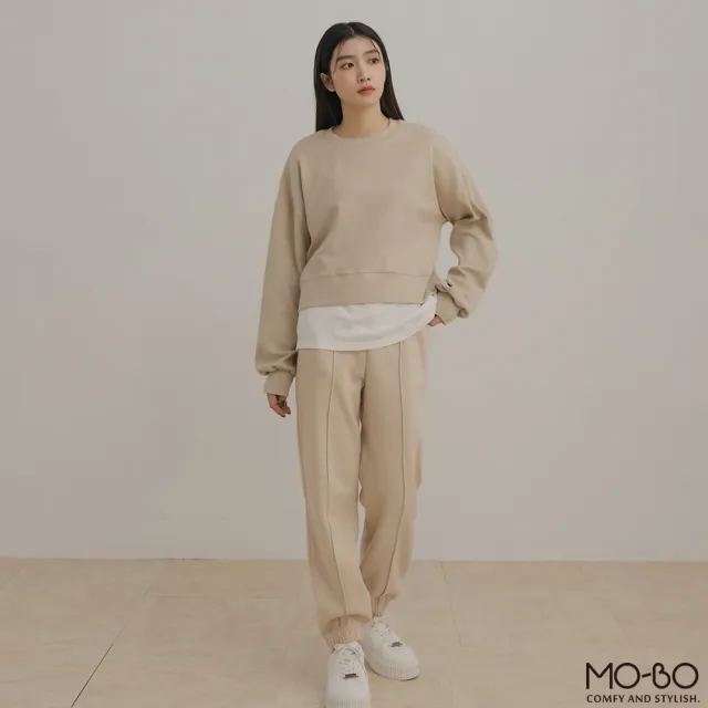 【MO-BO】MIT內刷毛縮口休閒長褲