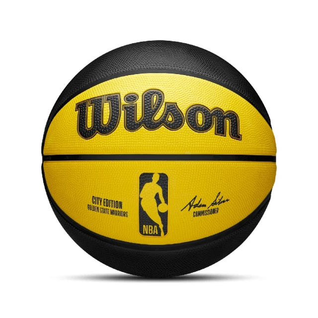 WILSON 籃球 NBA 黃 黑 金洲勇士 城市限定 7號球 吸濕 排汗 威爾森(WZ4024210XB7)