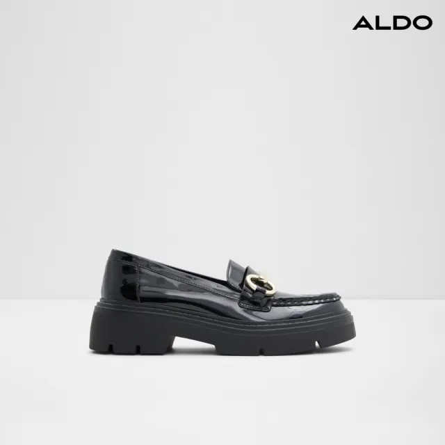 【ALDO】雙11★MISKA-品味馬銜釦厚底樂福鞋-女鞋(黑色)