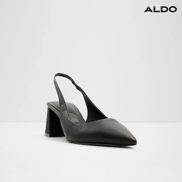 【ALDO】雙11★ULIANA-素色經典後繫帶高跟鞋-女鞋(黑色)