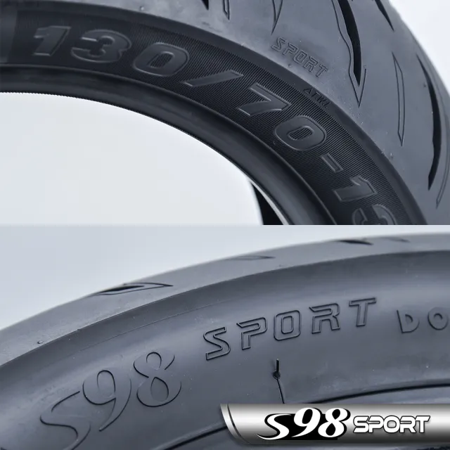 【MAXXIS 瑪吉斯】S98 SPORT 半熱熔運動通勤胎 -12吋輪胎(130-70-12 62L S98 SPORT)