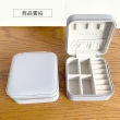 【戀戀家居】灰色款 旅行方型首飾盒 珠寶盒(飾品收納 耳環收納)